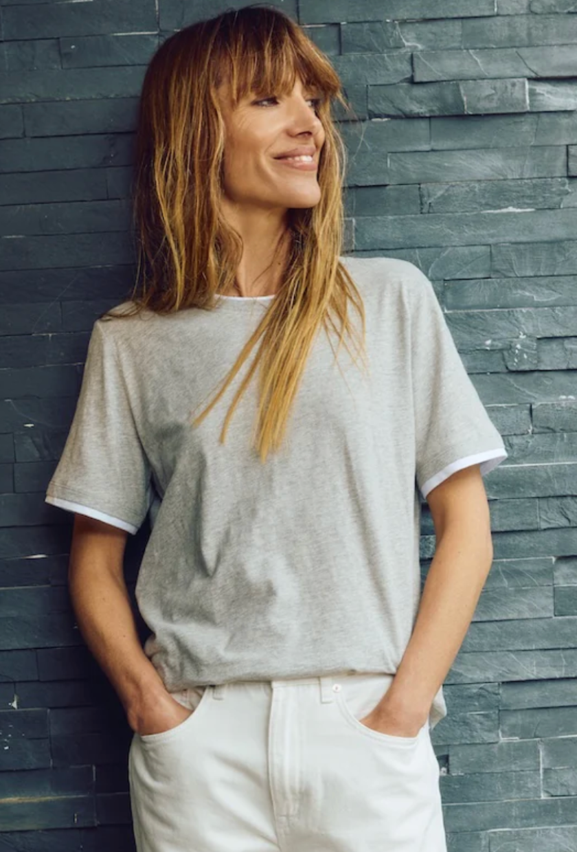 Navy Grey, The Layered Tee