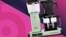 the best coffee maker is the Moccamaster KBGV Select which is shown here on a pink background