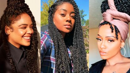 450 Best Box braids updo ideas  natural hair styles, box braids