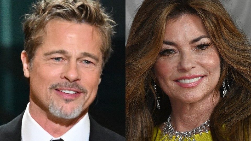 Brad Pitt and Shania Twain