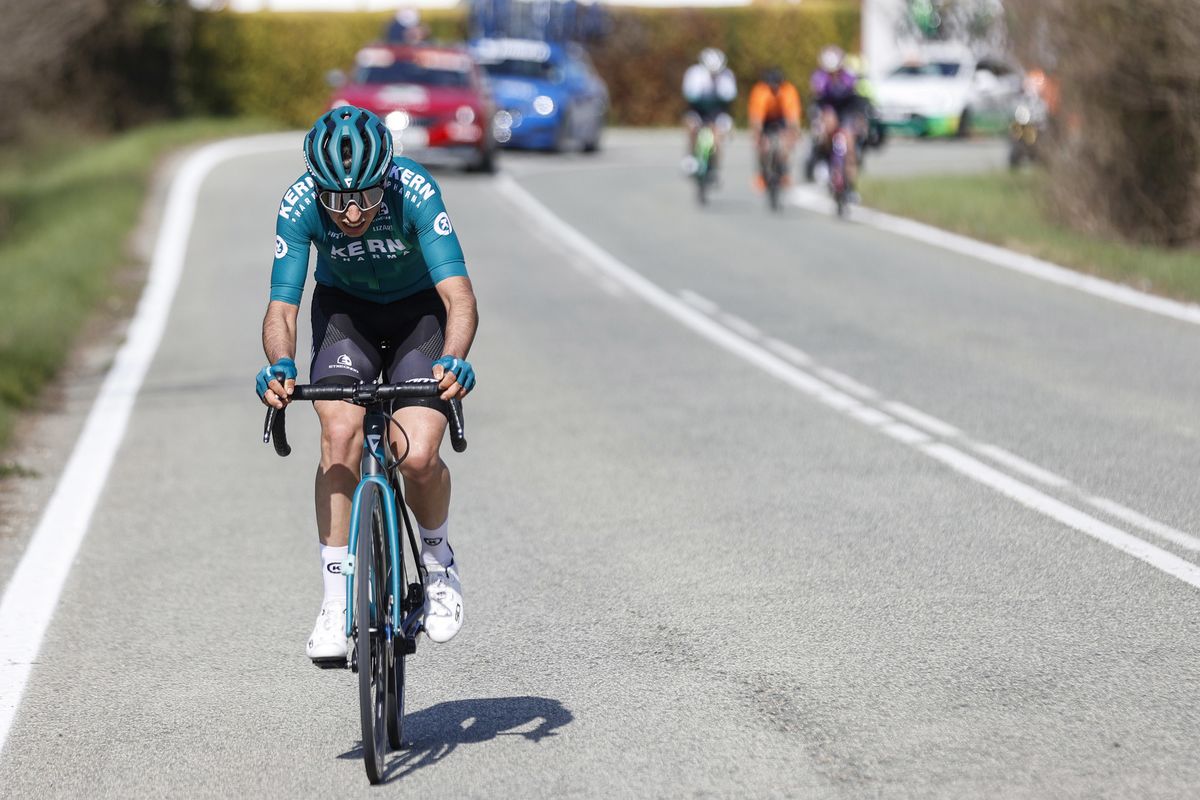 Itzulia Basque Country 2022 - 61st Edition - 2nd stage Leitza - Viana 207,6 km - 05/04/2022 - Ibon Ruiz (ESP - Equipo Kern Pharma) - photo Luis Angel Gomez/SprintCyclingAgencyÂ©2022