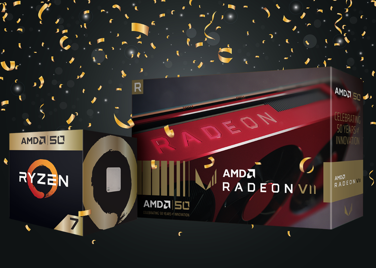 AMD Announces 50th Anniversary Ryzen 7 2700X and Radeon VII Gold Editions |  Tom's Hardware