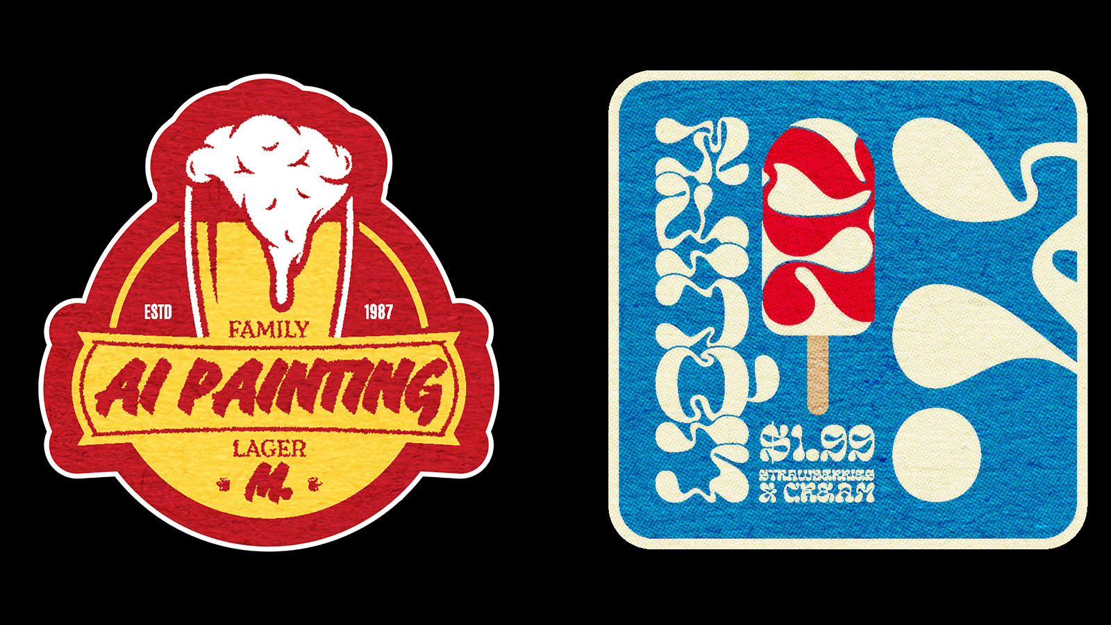 Monotype's trends for typography expressed in different badges