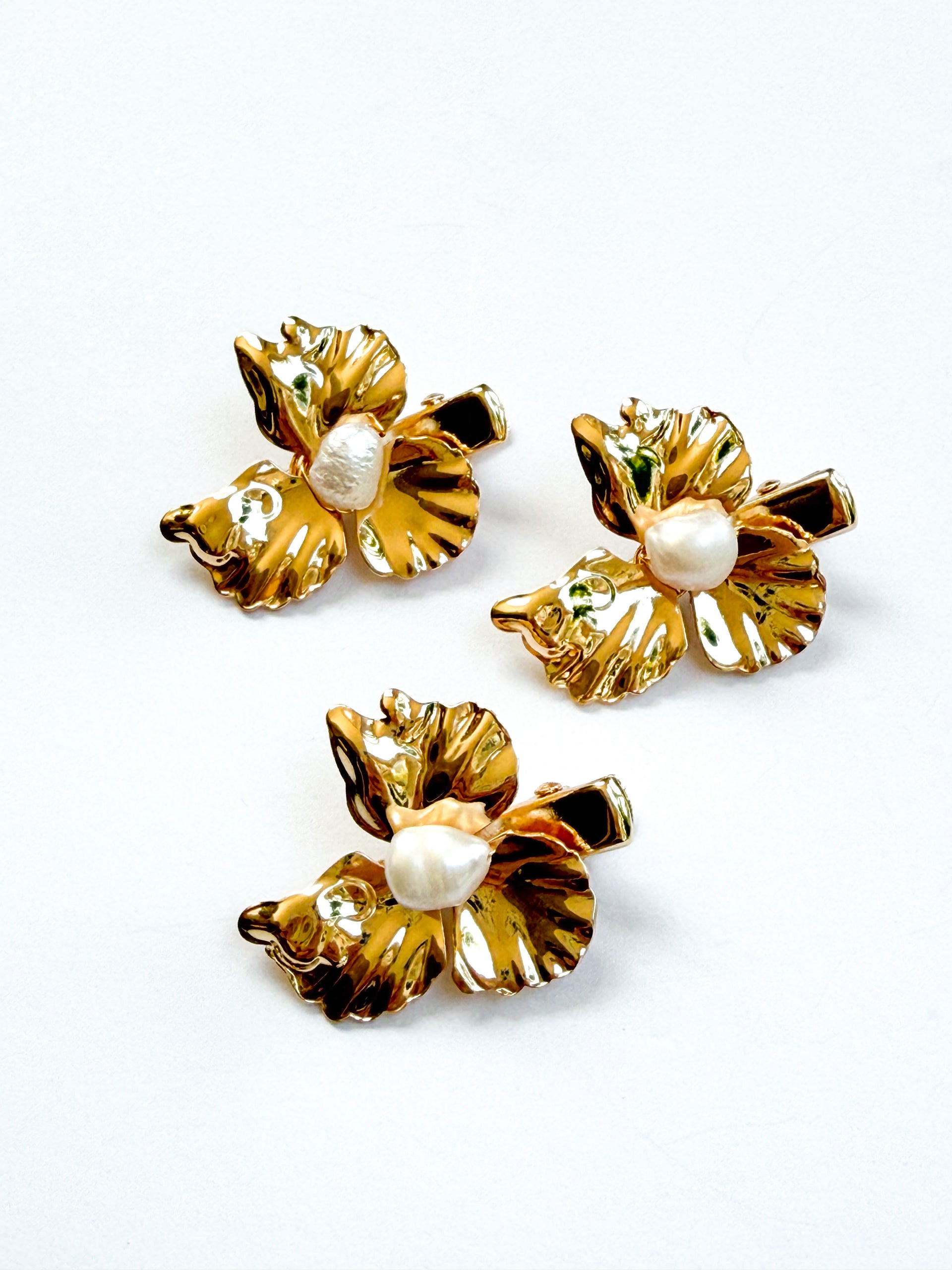 Orchid Pearl Hair Clips