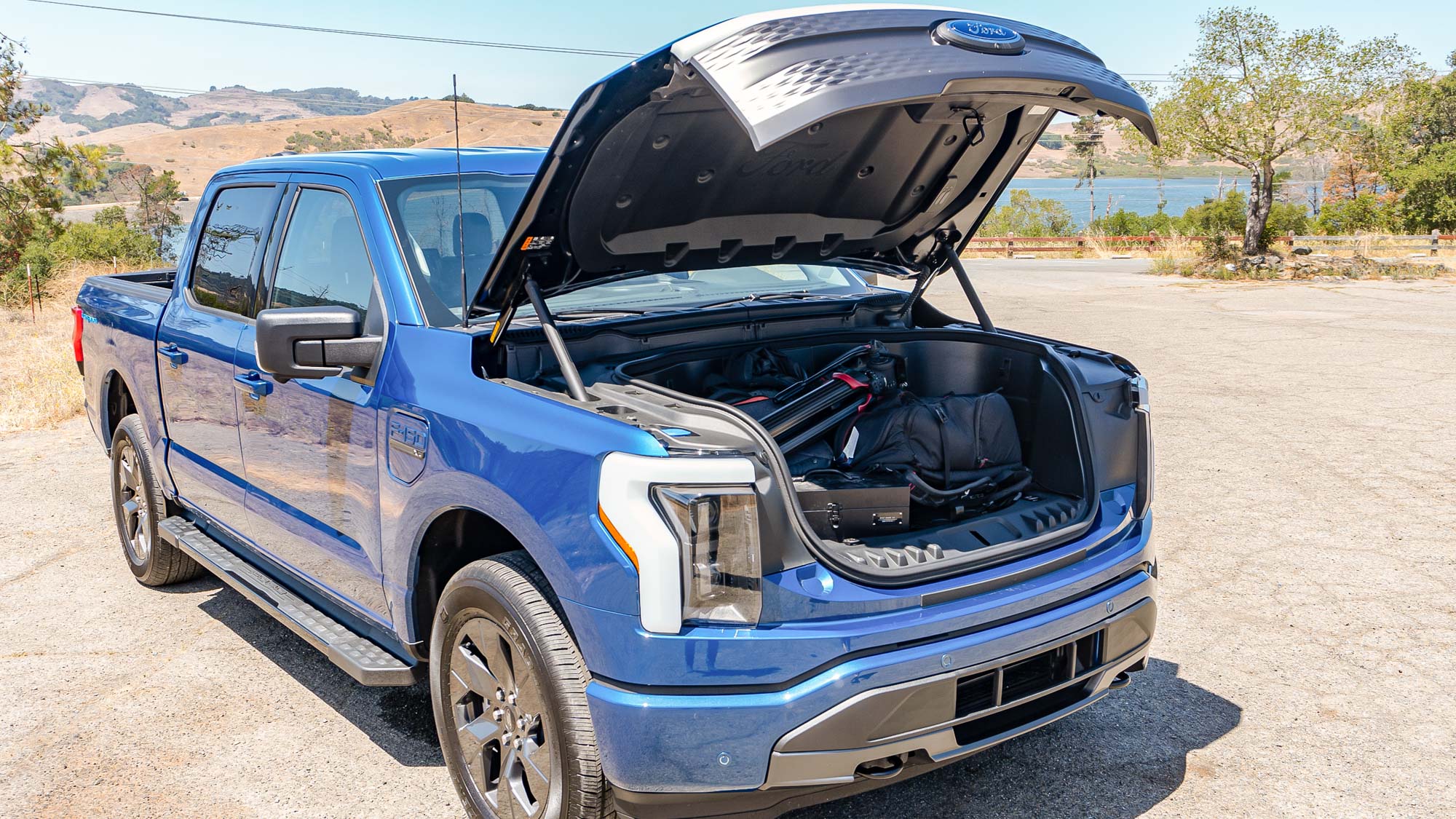 Ford F-150 Lightning hood storage space