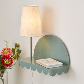Remi Scalloped Shelved Wall Light