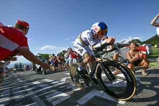 As it happened: World champion triumphs once again as fifth place crashes out in Tour de France stage 16 time trial