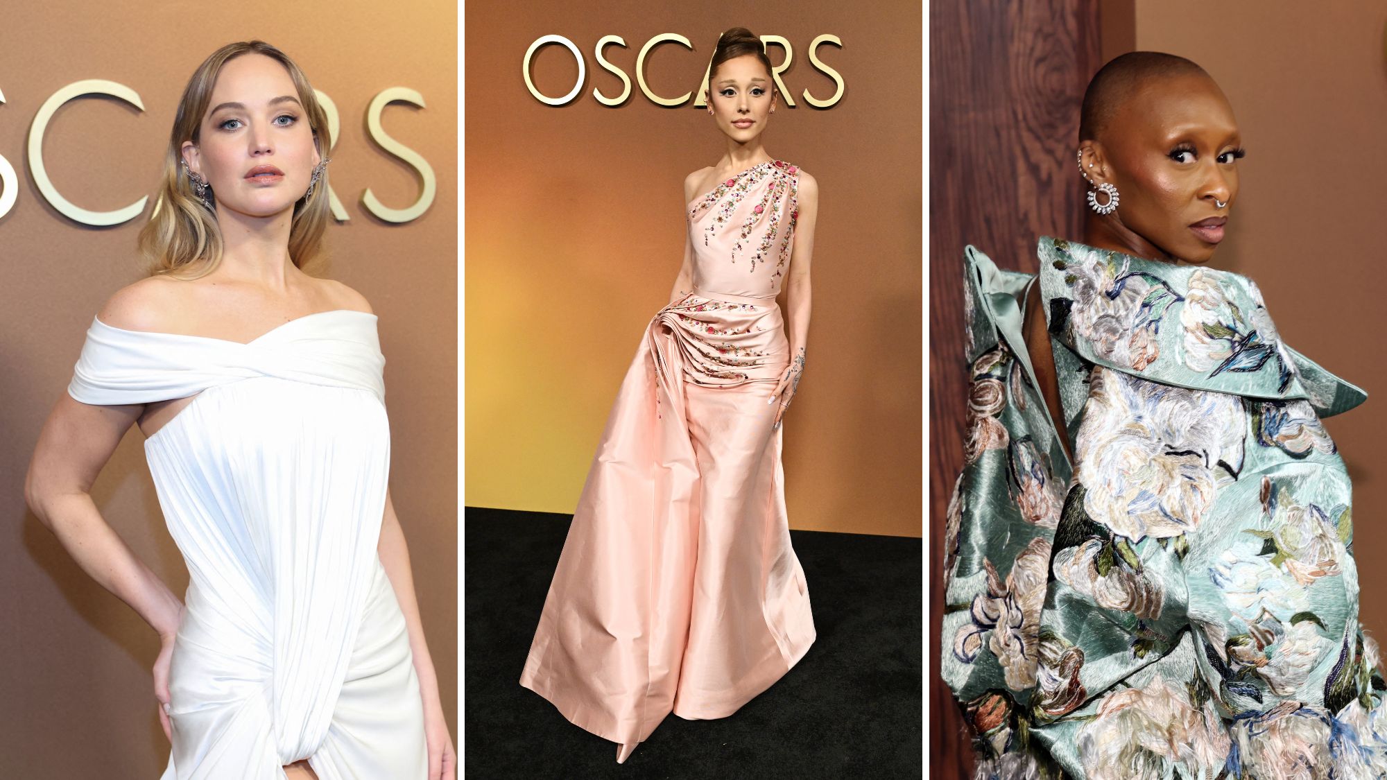 jennifer lawrence, ariana grande and cynthia erivo at the 2025 governors awards