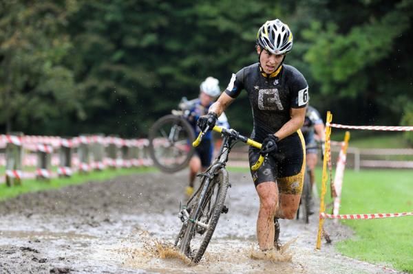 Smith in ankle-deep mud.