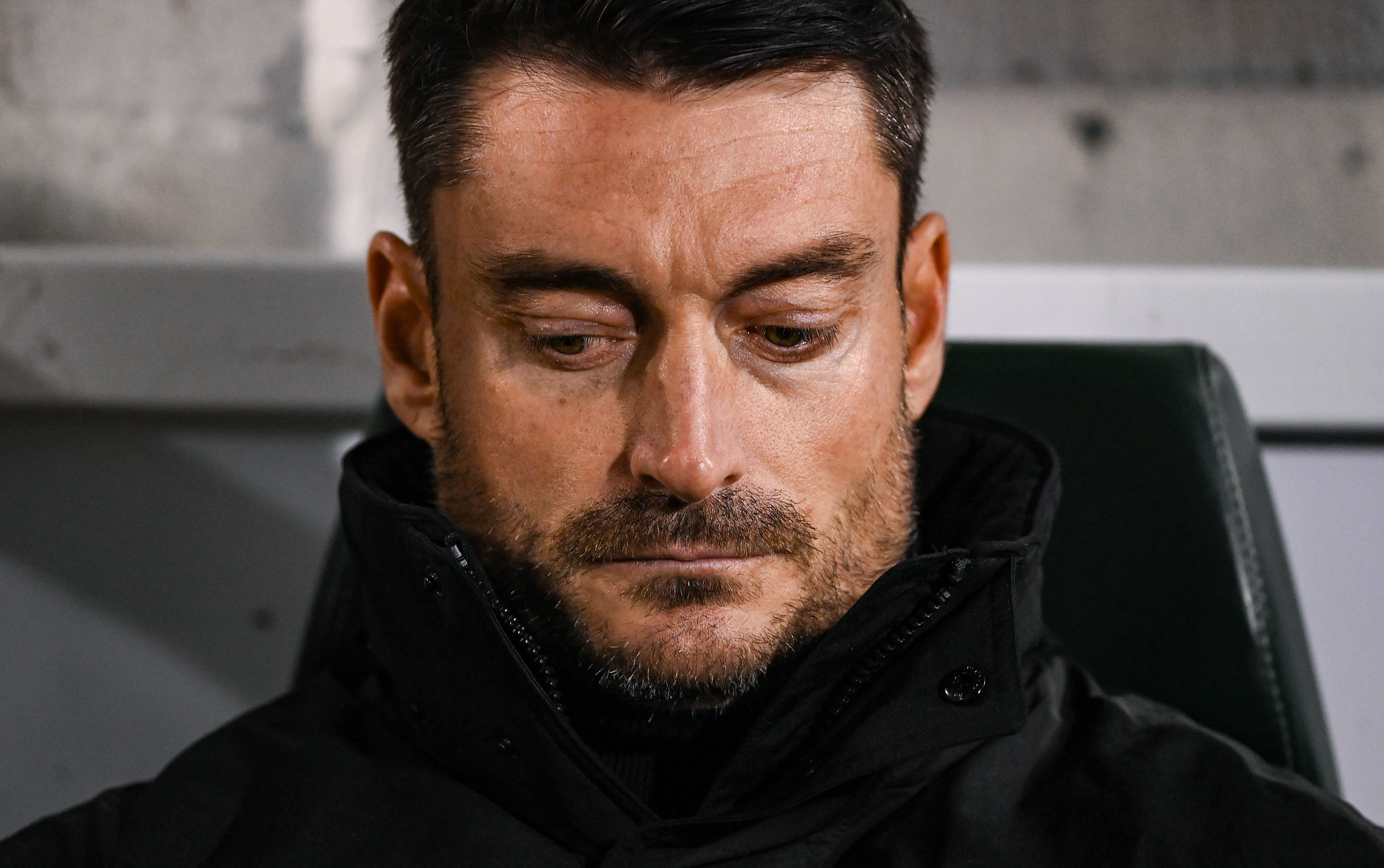 Dublin , Ireland - 23 October 2025; Celje manager Albert Riera during the UEFA Conference League 2025/26 league phase match between Shamrock Rovers and Celje at Tallaght Stadium in Dublin. (Photo By Stephen McCarthy/Sportsfile via Getty Images)