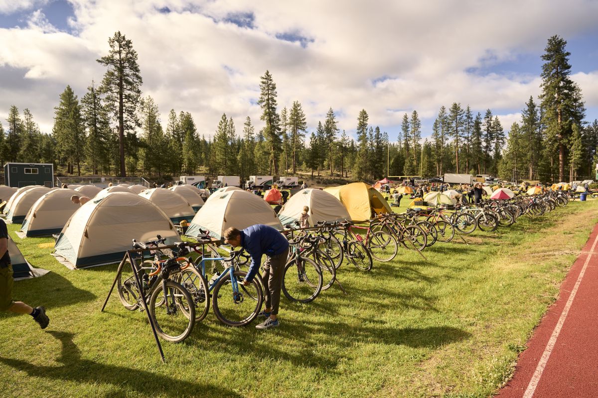 The campsite on day 2 of Oregon Trail Gravel