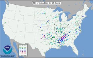 The tornadoes of 2011, ranked their strength on the tornado damage scale. Will we see a repeat this year? 
