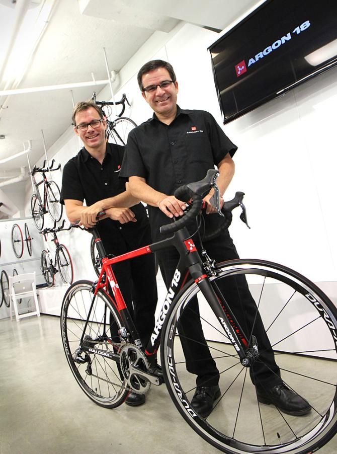 Martin and Gervais Rioux, founders of Argon 18