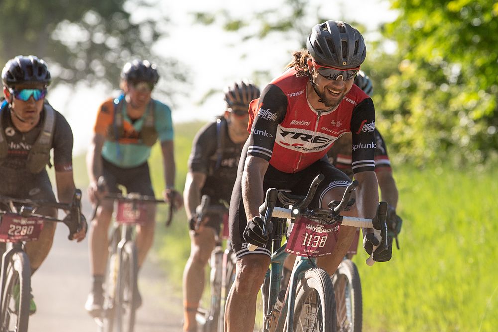 Kiel Reijnen made the most of the early miles before racing got tough.