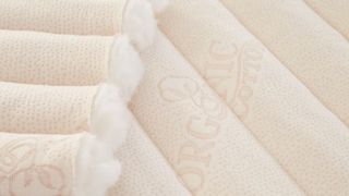 Layers of organic cotton used in PlushBeds Botanical Bliss mattress