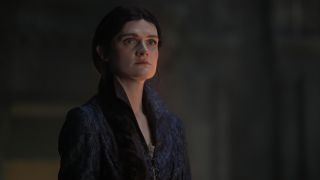 A shot of Gayle Rankin's Alys Rivers in House of the Dragon season 2 episode 3