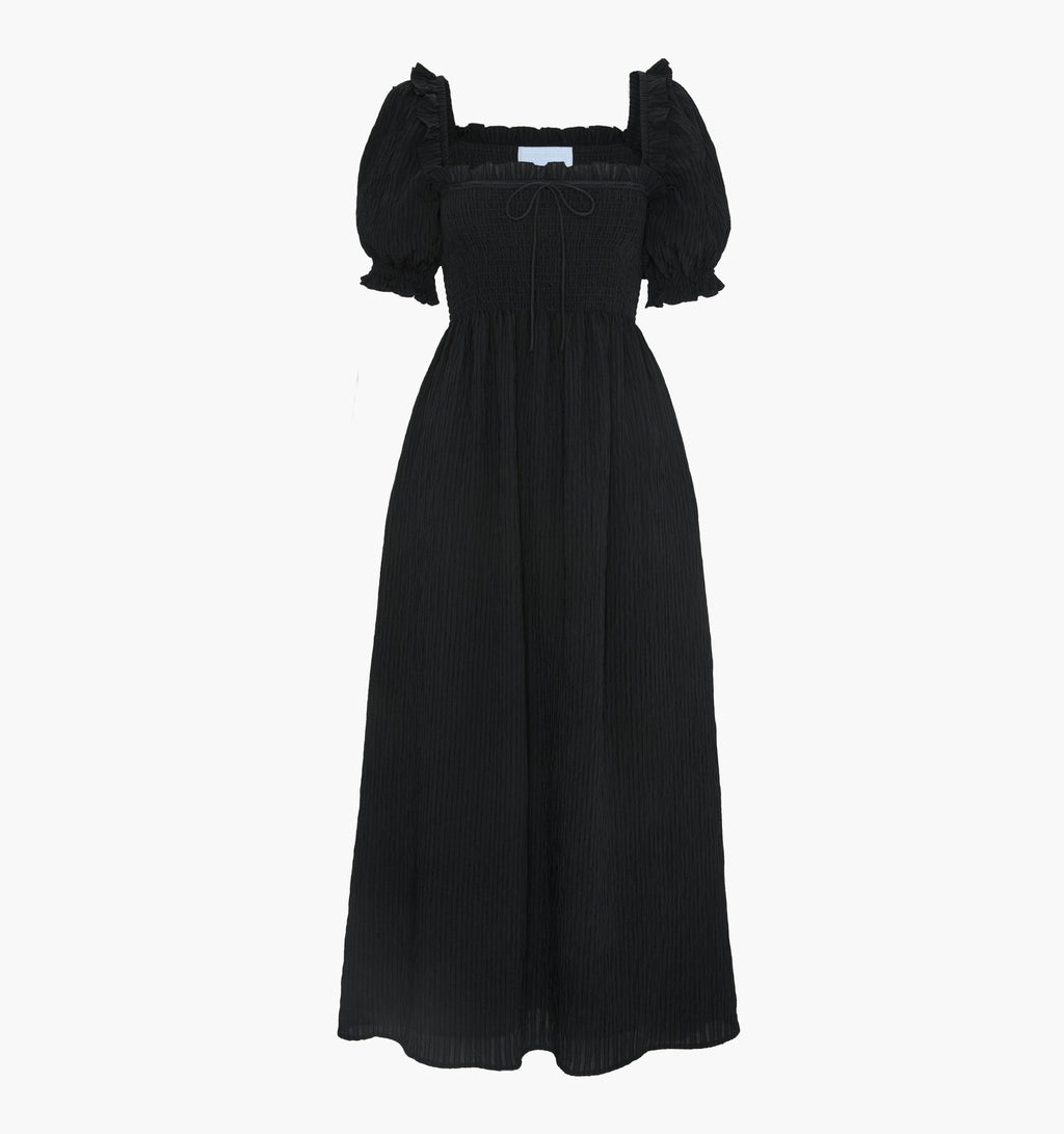 Black Tonal Seersucker / Xxxs