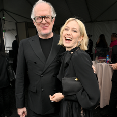 Tracy Letts, Carrie Coon at the 2025 Film Independent Spirit Awards on February 22, 2025 in Santa Monica, California