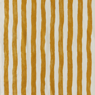 yellow vertical stripe patterned fabric swatch