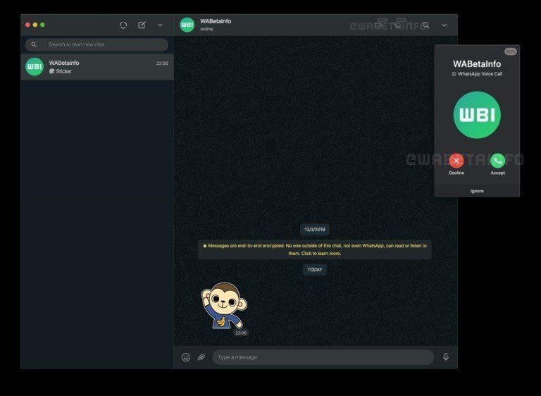 Whatsapp Web Calls