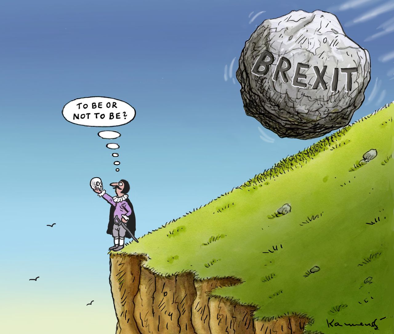 Political Cartoon World Brexit