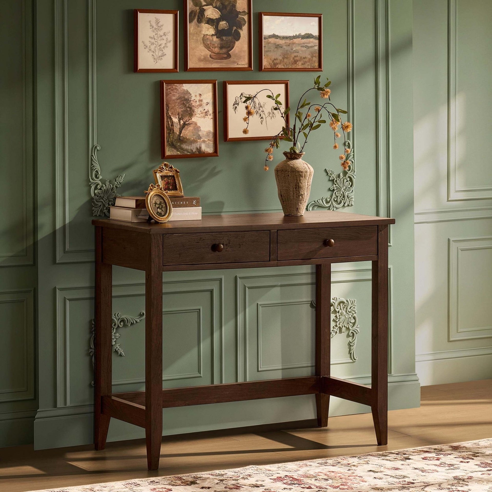 Nell Console Table - Walnut