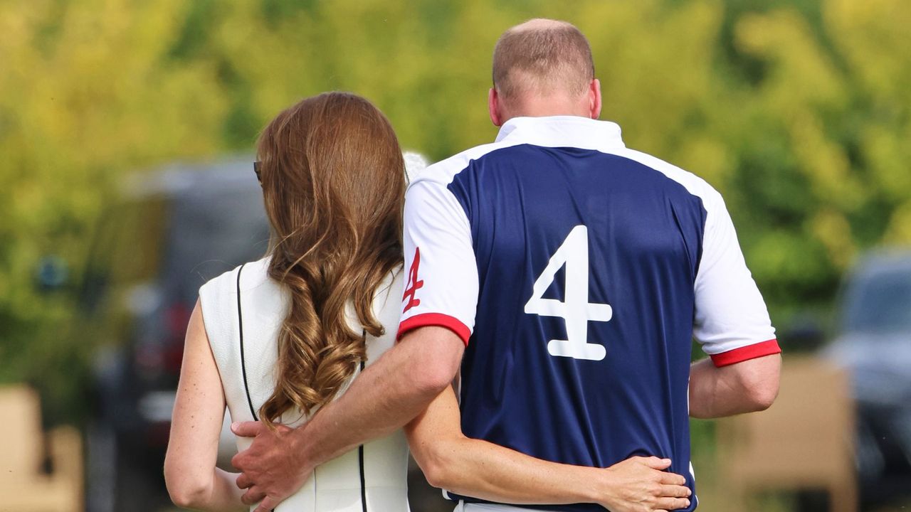 The Prince and Princess of Wales attend the Royal Charity Polo Cup in 2023