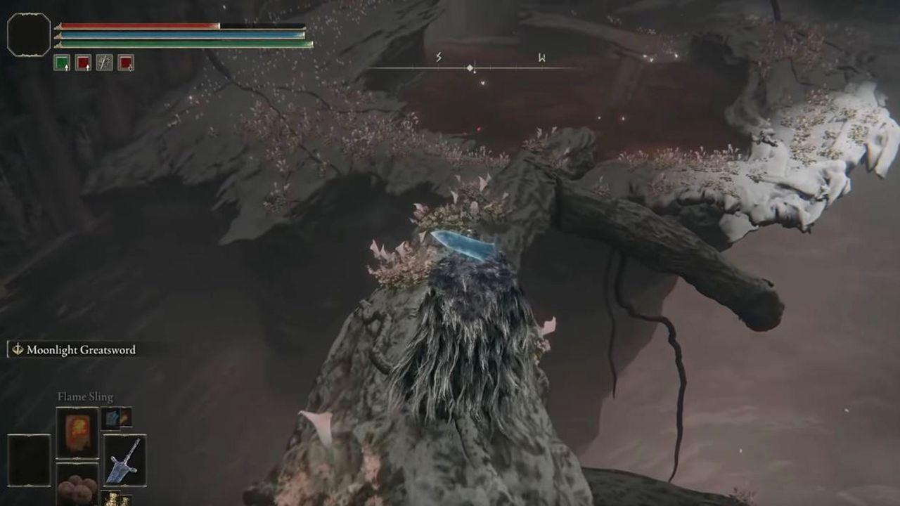Elden Ring character in Elphael, Brace of the Haligtree heading toward Tree Spirit mini boss