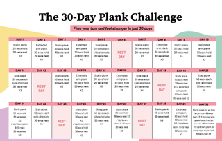 30 day plank challenge with GoodtoMove - PDF