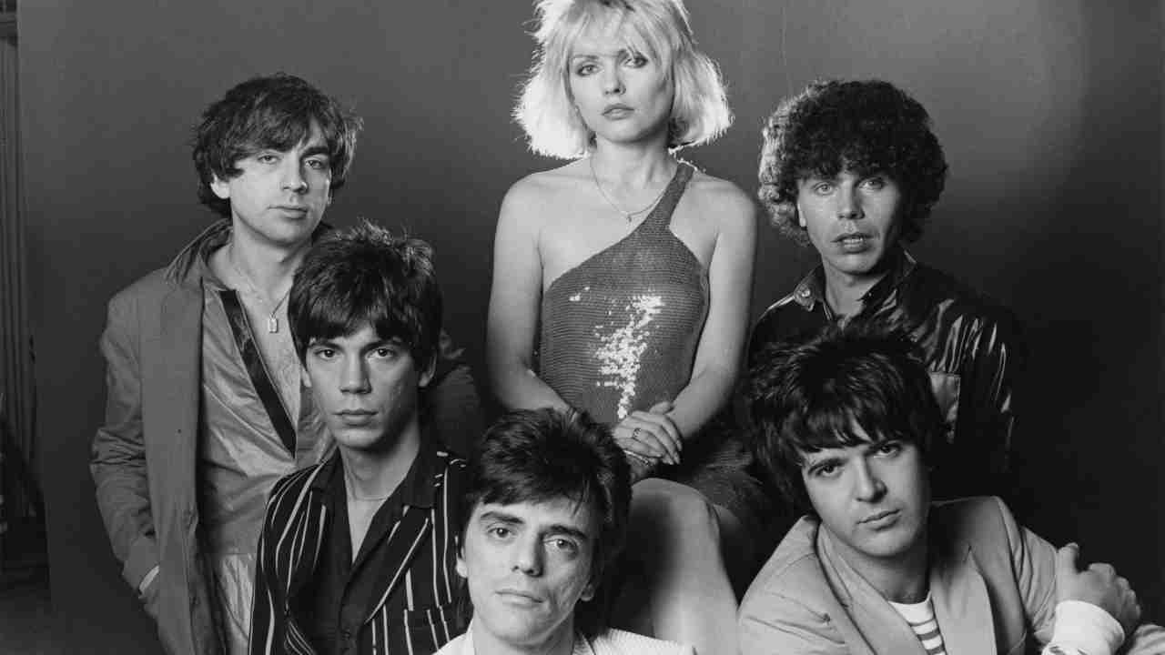 Blondie posing for a photograph in 1978