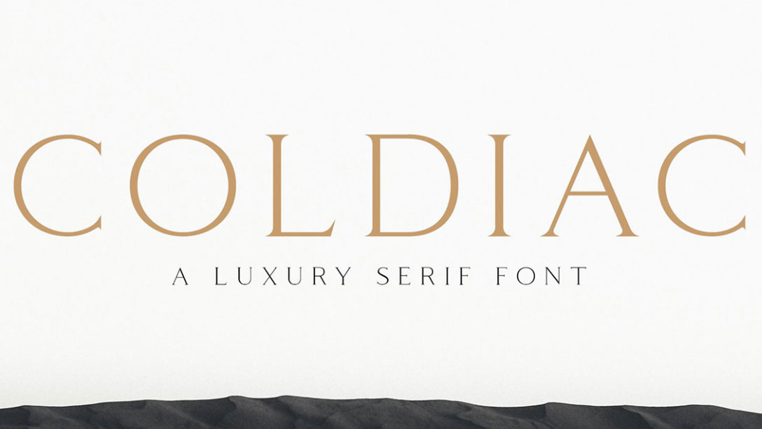 Coldiac free font