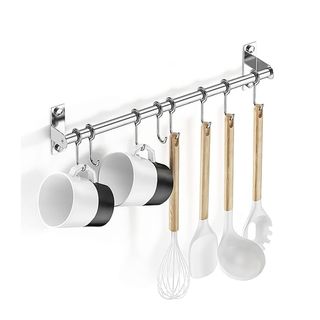 Amazon stainless steel hanging utensil rack