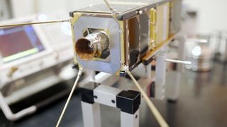 D-Sat, a tiny satellite developed by Italian startup D-Orbit, launched to Earth orbit on June 23, 2017, on a mission test out technology designed to de-orbit spacecraft.