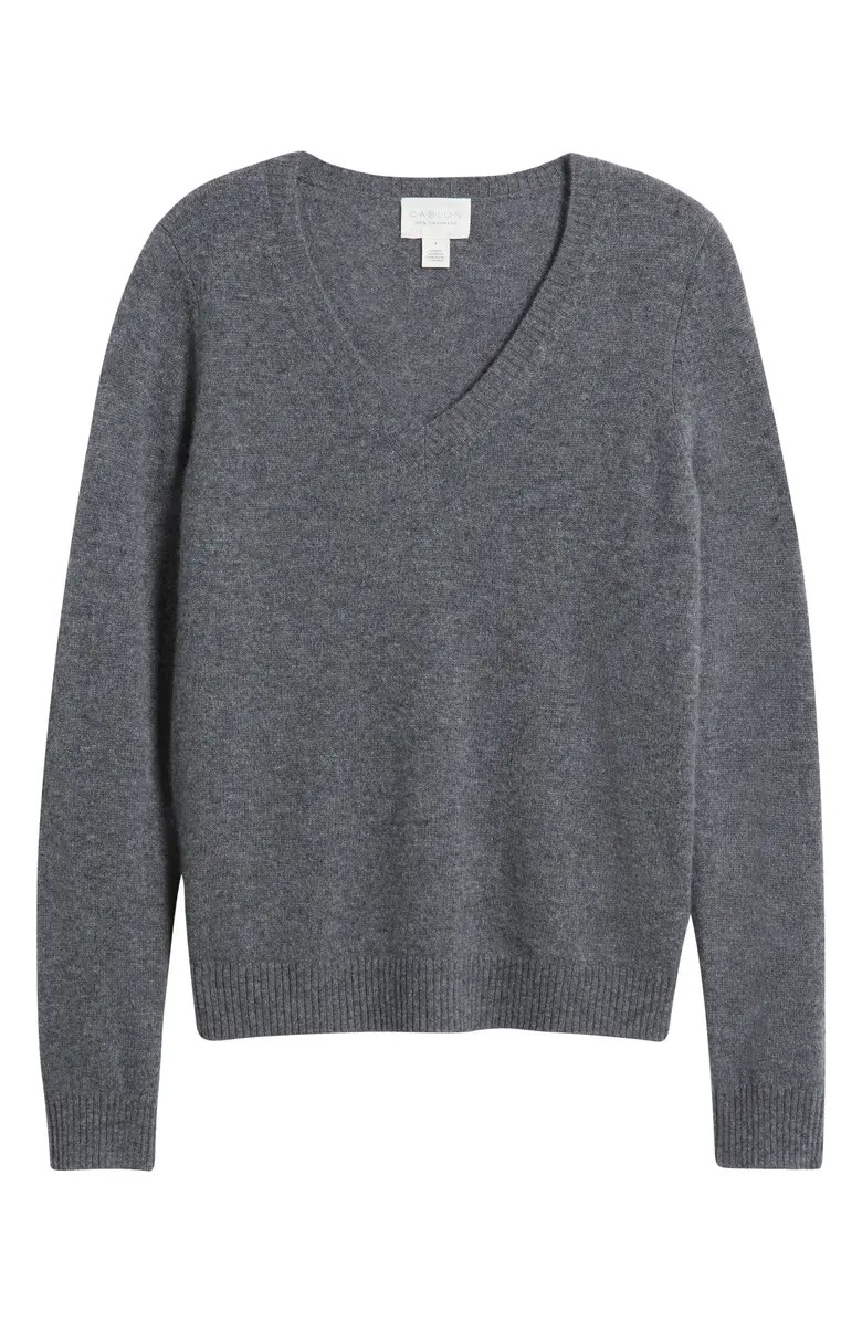 Caslon<sup>®</sup>, Cashmere V-Neck Sweater