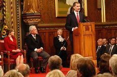 king of spain, uk visit