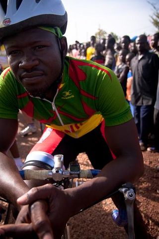 Augustin is focused at the start of Stage 1.