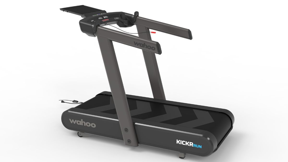 Wahoo Kickr Run treadmill on white background