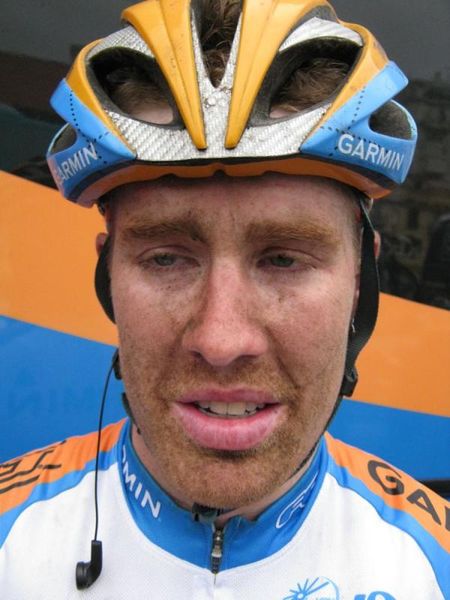 A weary looking Tyler Farrar (Garmin-Transitions) after Milan-San Remo