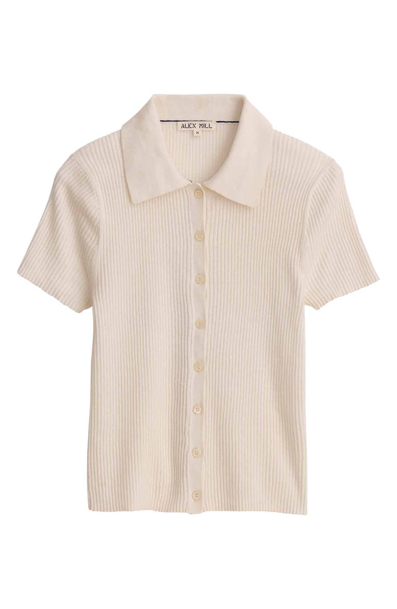 Suzanne Ribbed Button Front Polo