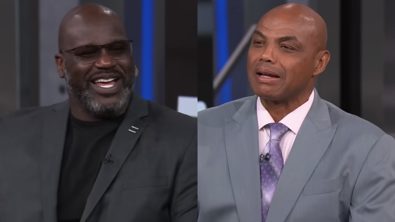 Shaquille O'Neal and Charles Barkley joke on Inside the NBA.