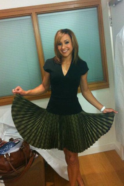 Jessica Ennis wearing Victoria Beckham dress