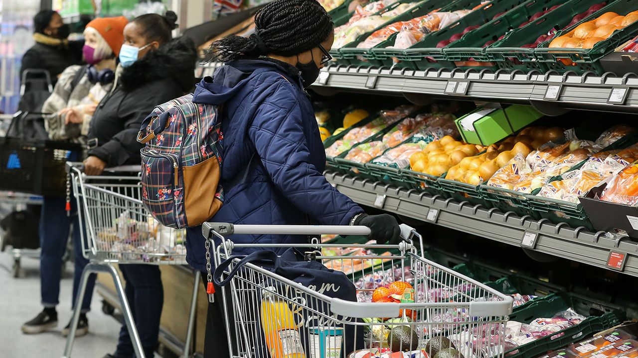 People in a supermarket