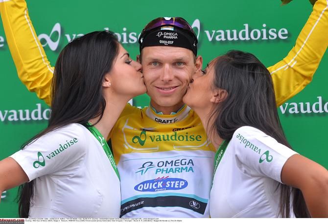 Tony Martin (Omega Pharma-Quickstep) in the lead of Tour de Suisse after stage 5