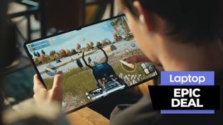 Man gaming on Samsung galaxy tab s8 ultra