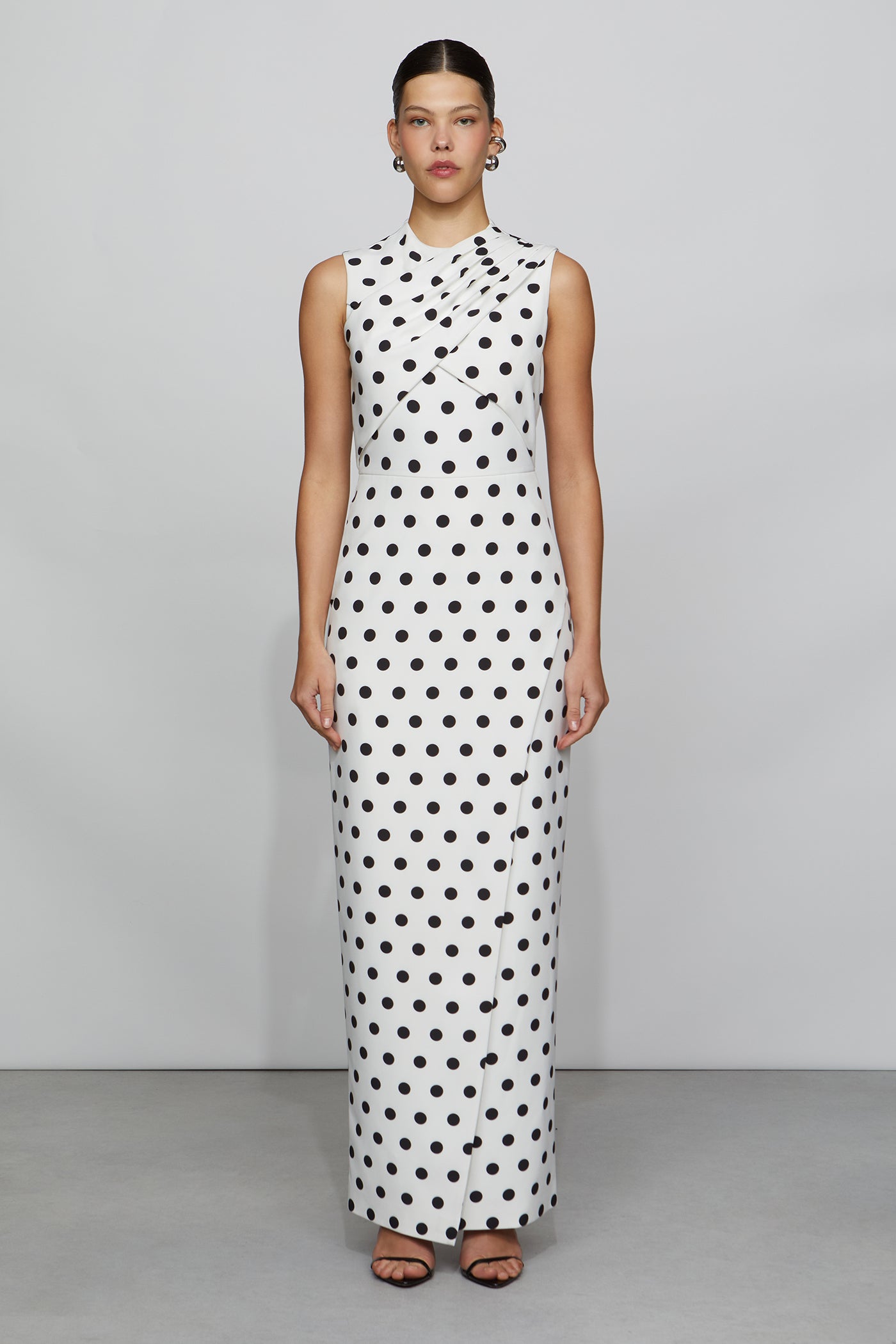 Celeste Gown - 0 / Large Dot Ivory