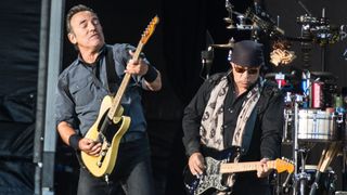 Bruce Springsteen performs live
