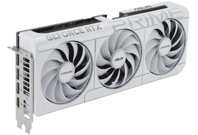 The Asus Prim GPU in white
