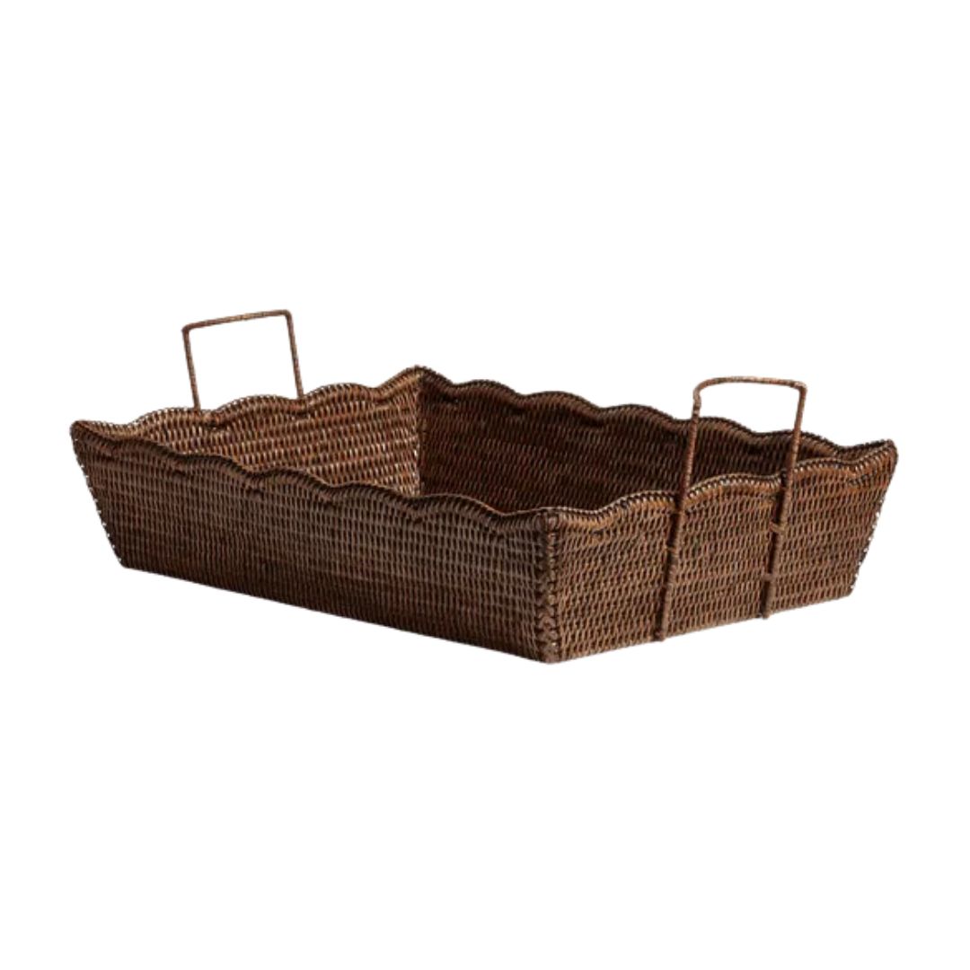 OKA, Talasa Rectangular Rattan Basket 