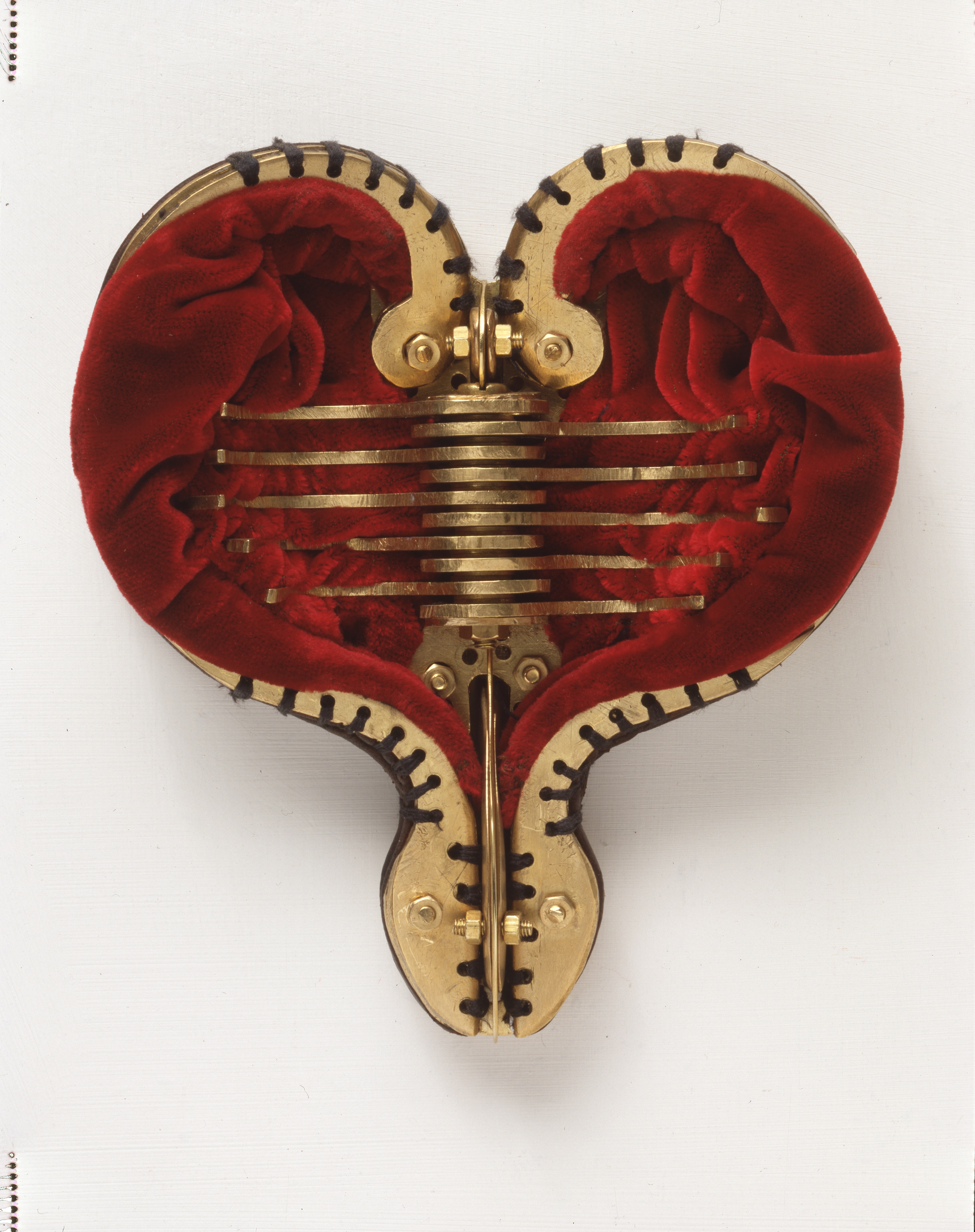 Heart-shaped piece of 3d artwork called 'Once upon a fuck'