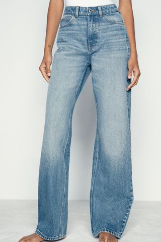 Z1975 High Rise Long Length Straight Cut Jeans